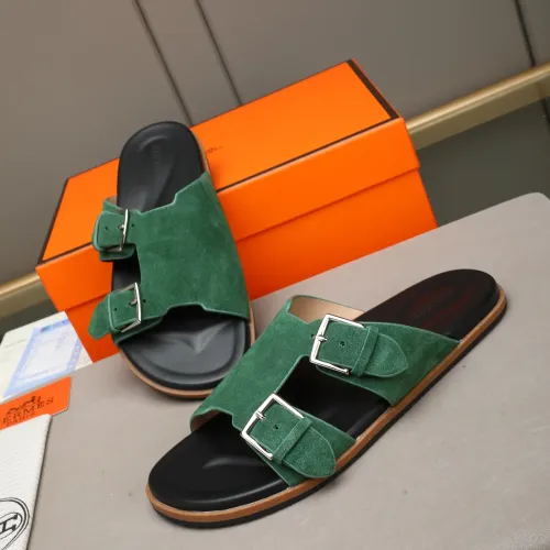 Wholesale Hermes Slippers For Men #1481001 $68.00 USD, Wholesale Quality Replica Hermes Slippers