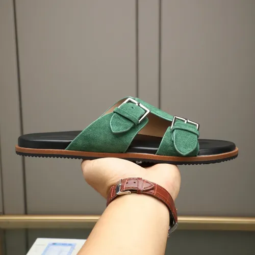 Replica Hermes Slippers For Men #1481001 $68.00 USD for Wholesale