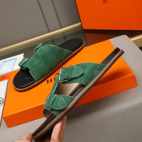 Replica Hermes Slippers For Men #1481001 $68.00 USD for Wholesale
