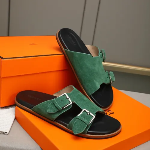 Replica Hermes Slippers For Men #1481001 $68.00 USD for Wholesale