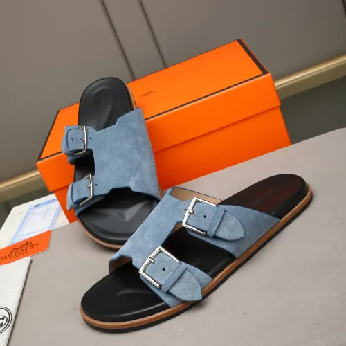 Wholesale Hermes Slippers For Men #1481002 $68.00 USD, Wholesale Quality Replica Hermes Slippers