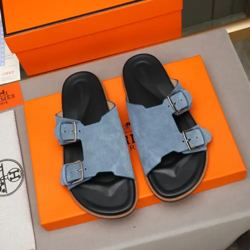 Replica Hermes Slippers For Men #1481002 $68.00 USD for Wholesale
