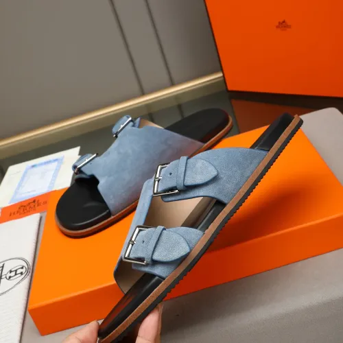 Replica Hermes Slippers For Men #1481002 $68.00 USD for Wholesale