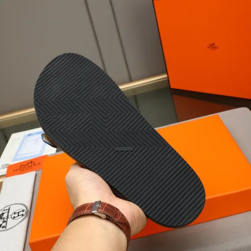 Replica Hermes Slippers For Men #1481002 $68.00 USD for Wholesale