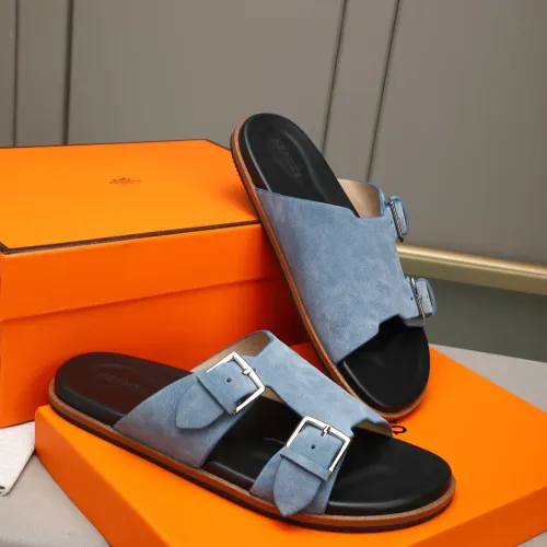 Replica Hermes Slippers For Men #1481002 $68.00 USD for Wholesale