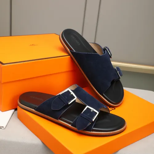 Replica Hermes Slippers For Men #1481003 $68.00 USD for Wholesale