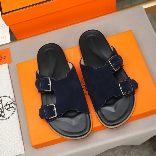 Replica Hermes Slippers For Men #1481003 $68.00 USD for Wholesale