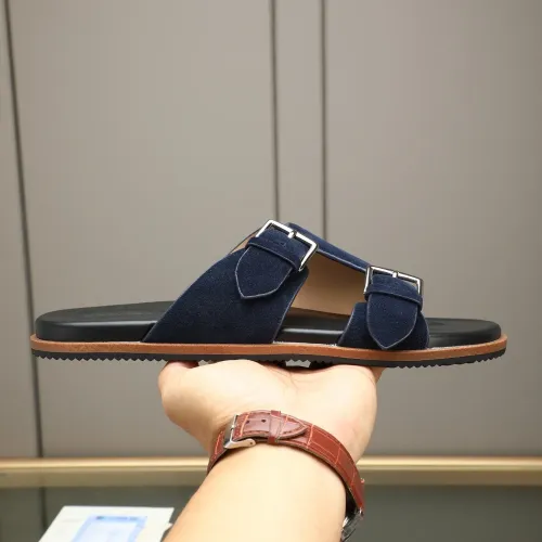 Replica Hermes Slippers For Men #1481003 $68.00 USD for Wholesale