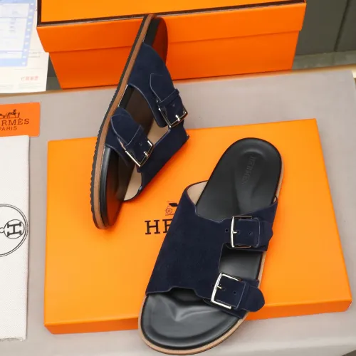 Replica Hermes Slippers For Men #1481003 $68.00 USD for Wholesale