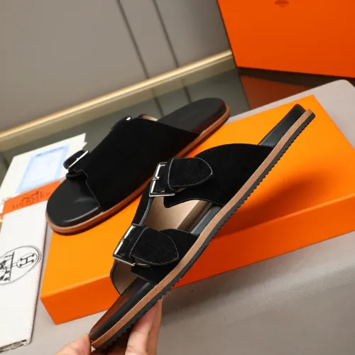 Replica Hermes Slippers For Men #1481004 $68.00 USD for Wholesale
