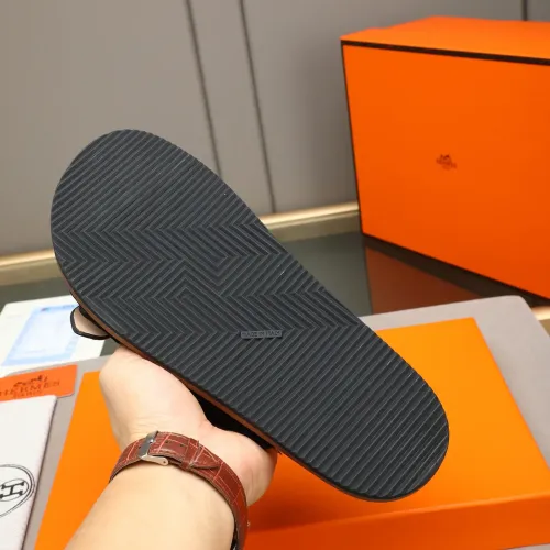 Replica Hermes Slippers For Men #1481004 $68.00 USD for Wholesale