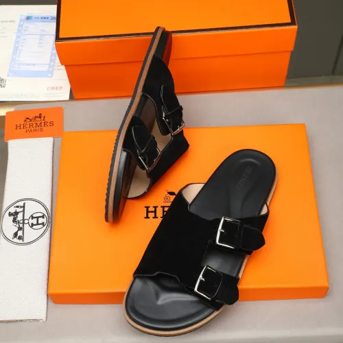Replica Hermes Slippers For Men #1481004 $68.00 USD for Wholesale
