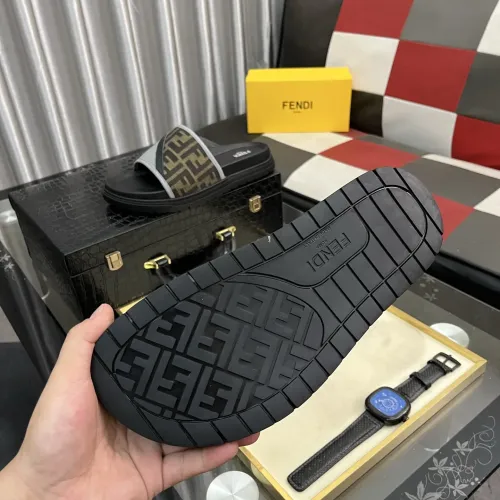 Replica Fendi Slippers For Men #1481156 $60.00 USD for Wholesale
