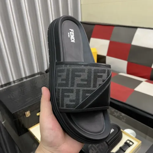 Replica Fendi Slippers For Men #1481157 $60.00 USD for Wholesale