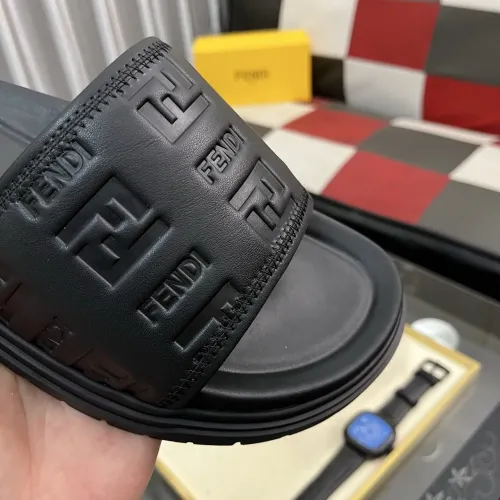 Replica Fendi Slippers For Men #1481158 $60.00 USD for Wholesale