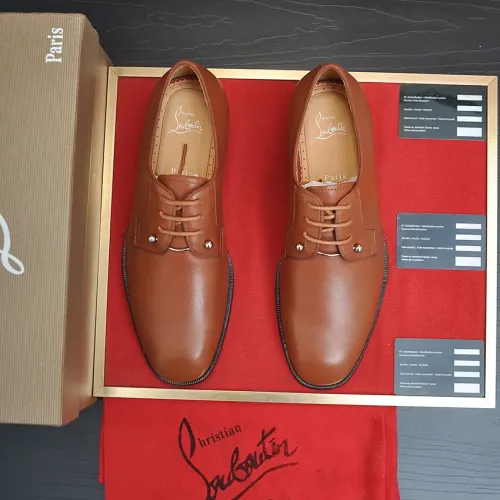 Replica Christian Louboutin Leather Shoes For Men #1481311 $112.00 USD for Wholesale