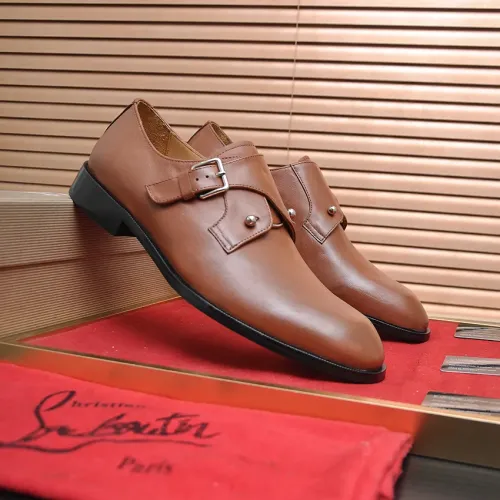 Replica Christian Louboutin Leather Shoes For Men #1481313 $112.00 USD for Wholesale