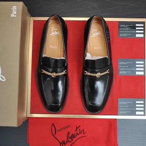 Replica Christian Louboutin Leather Shoes For Men #1481317 $112.00 USD for Wholesale