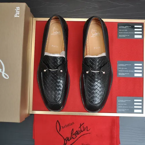 Replica Christian Louboutin Leather Shoes For Men #1481318 $112.00 USD for Wholesale