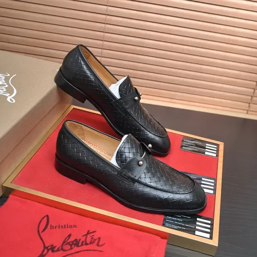 Replica Christian Louboutin Leather Shoes For Men #1481318 $112.00 USD for Wholesale