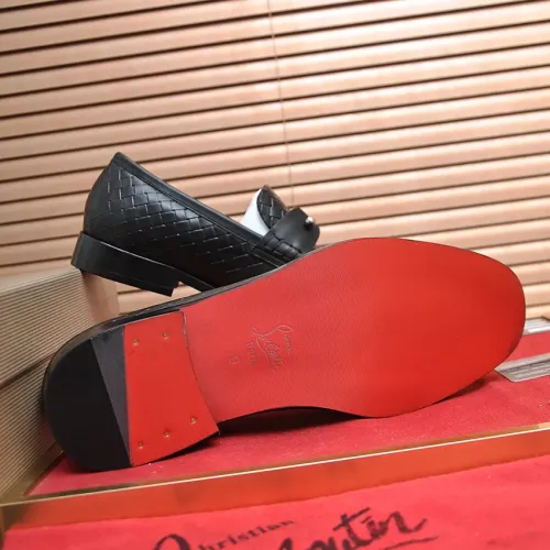 Replica Christian Louboutin Leather Shoes For Men #1481318 $112.00 USD for Wholesale