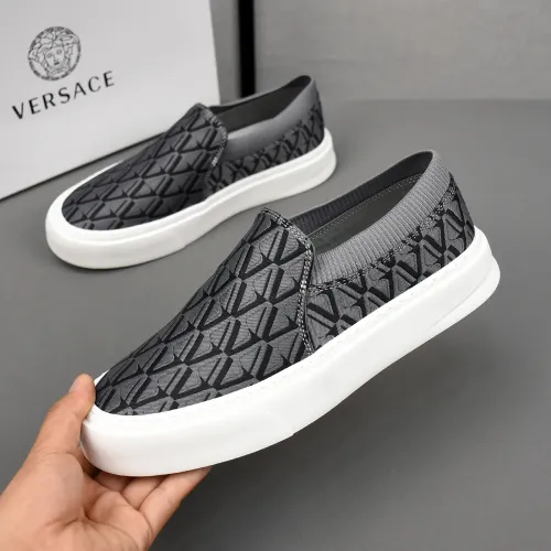 Wholesale Versace Casual Shoes For Men #1481352 $80.00 USD, Wholesale Quality Replica Versace Casual Shoes