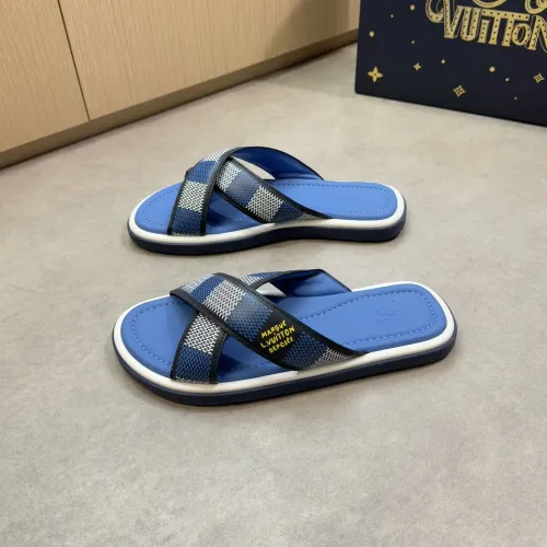 Wholesale Louis Vuitton Slippers For Men #1481415 $64.00 USD, Wholesale Quality Replica Louis Vuitton Slippers