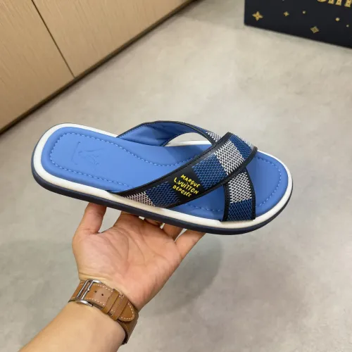 Replica Louis Vuitton Slippers For Men #1481415 $64.00 USD for Wholesale