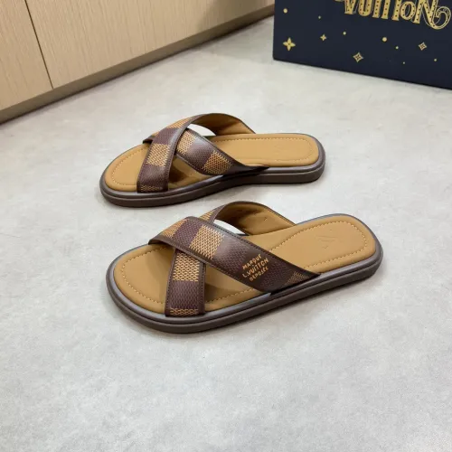 Wholesale Louis Vuitton Slippers For Men #1481416 $64.00 USD, Wholesale Quality Replica Louis Vuitton Slippers