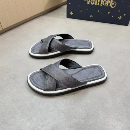 Wholesale Louis Vuitton Slippers For Men #1481418 $64.00 USD, Wholesale Quality Replica Louis Vuitton Slippers