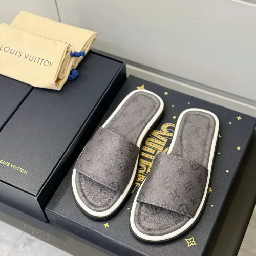 Wholesale Louis Vuitton Slippers For Men #1481419 $64.00 USD, Wholesale Quality Replica Louis Vuitton Slippers