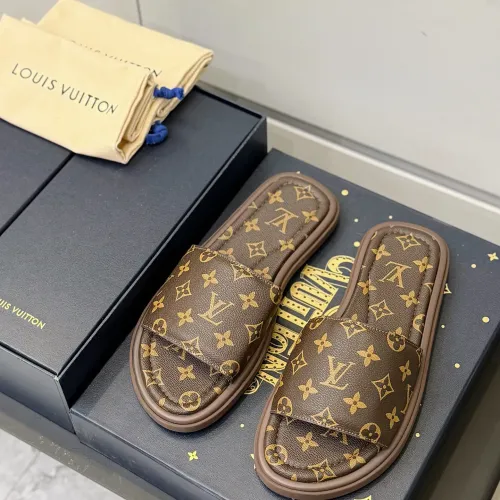 Wholesale Louis Vuitton Slippers For Men #1481421 $64.00 USD, Wholesale Quality Replica Louis Vuitton Slippers