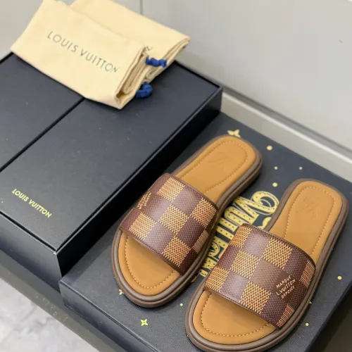 Wholesale Louis Vuitton Slippers For Men #1481423 $64.00 USD, Wholesale Quality Replica Louis Vuitton Slippers
