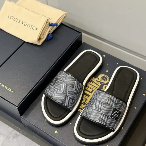 Wholesale Louis Vuitton Slippers For Men #1481424 $64.00 USD, Wholesale Quality Replica Louis Vuitton Slippers