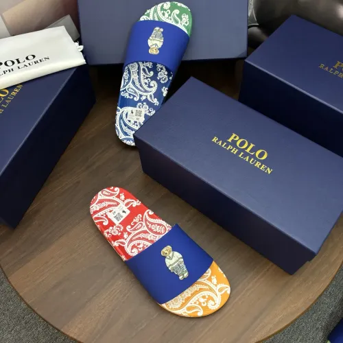 Replica Ralph Lauren Polo Slippers For Men #1481548 $45.00 USD for Wholesale