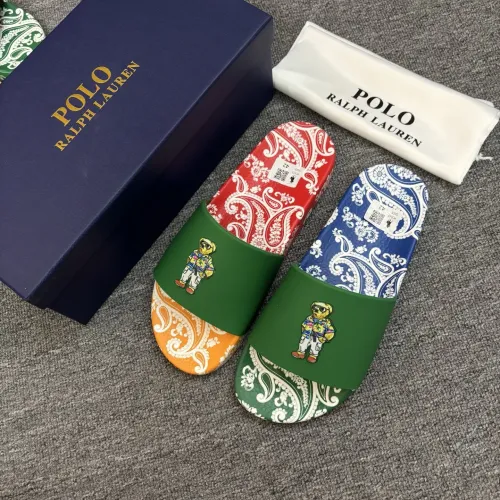 Replica Ralph Lauren Polo Slippers For Men #1481553 $45.00 USD for Wholesale