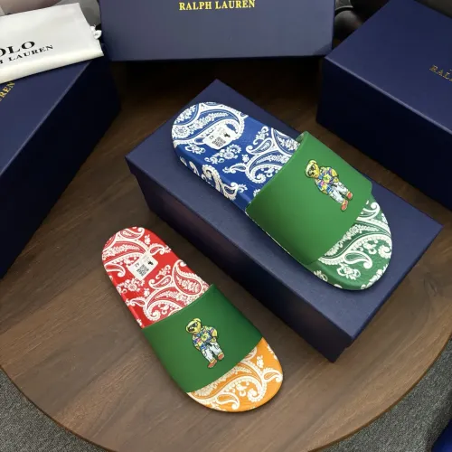 Replica Ralph Lauren Polo Slippers For Men #1481553 $45.00 USD for Wholesale