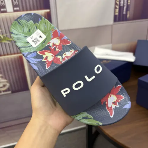 Replica Ralph Lauren Polo Slippers For Men #1481557 $45.00 USD for Wholesale