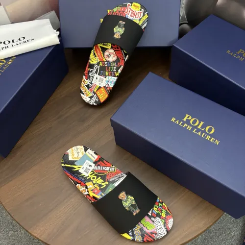 Replica Ralph Lauren Polo Slippers For Men #1481561 $45.00 USD for Wholesale