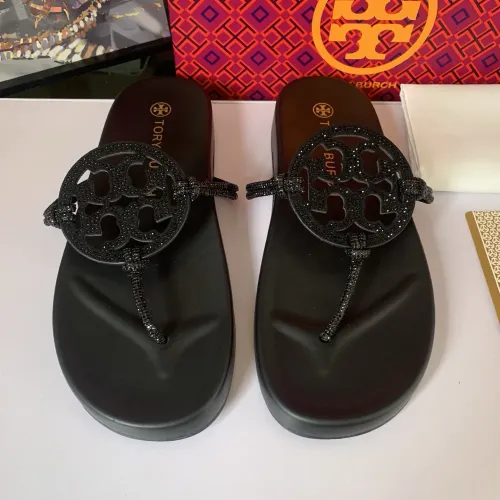 Replica Tory Burch Slippers For Women #1481652 $82.00 USD for Wholesale