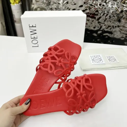 Replica LOEWE Slippers For Women #1481813 $82.00 USD for Wholesale