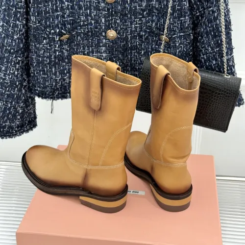 Replica MIU MIU Boots For Women #1481825 $155.00 USD for Wholesale