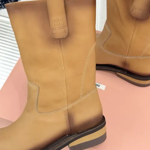 Replica MIU MIU Boots For Women #1481825 $155.00 USD for Wholesale