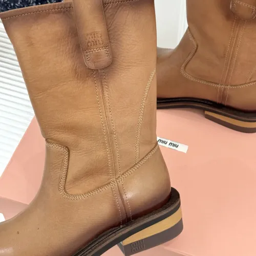 Replica MIU MIU Boots For Women #1481826 $155.00 USD for Wholesale