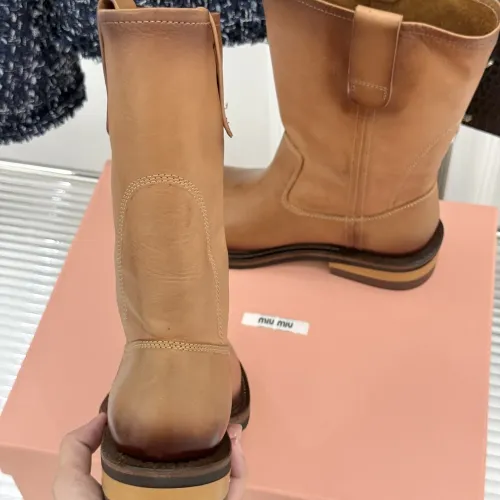 Replica MIU MIU Boots For Women #1481826 $155.00 USD for Wholesale