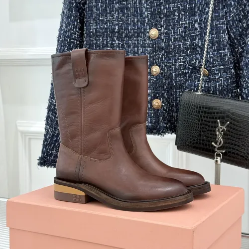 Wholesale MIU MIU Boots For Women #1481827 $155.00 USD, Wholesale Quality Replica MIU MIU Boots