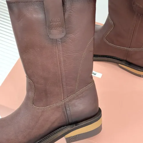 Replica MIU MIU Boots For Women #1481827 $155.00 USD for Wholesale