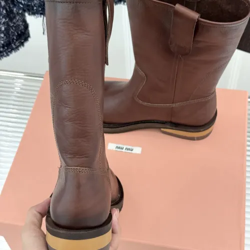 Replica MIU MIU Boots For Women #1481827 $155.00 USD for Wholesale