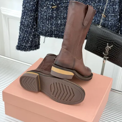 Replica MIU MIU Boots For Women #1481827 $155.00 USD for Wholesale