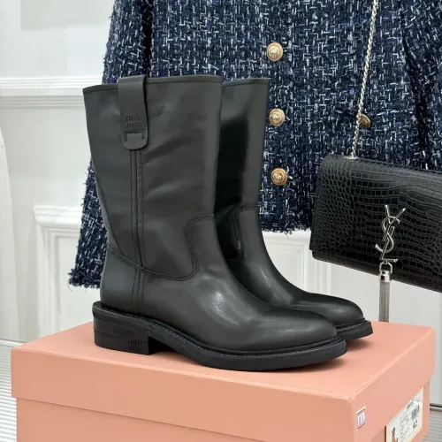 Wholesale MIU MIU Boots For Women #1481828 $155.00 USD, Wholesale Quality Replica MIU MIU Boots